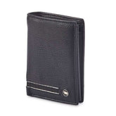 Cartera Sebastián vertical en Piel negra lateral